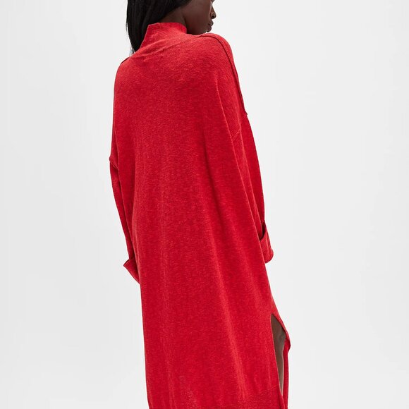 FREE PEOPLE Faye Sweater Midi | Rubies Combo Red 🎉 NWT - Picture 7 of 9